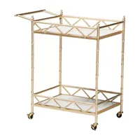 Mela Metal-Top Serving Cart