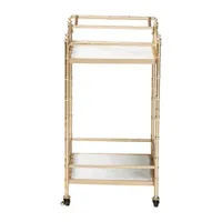 Mela Metal-Top Serving Cart