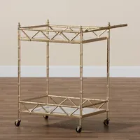 Mela Metal-Top Serving Cart