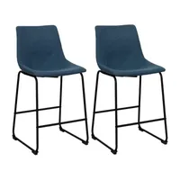 Asahi 2-pc. Counter Height Upholstered Bar Stool