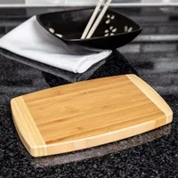 Joyce Chen Bamboo Small Burnished 6"x9" Cutting Board