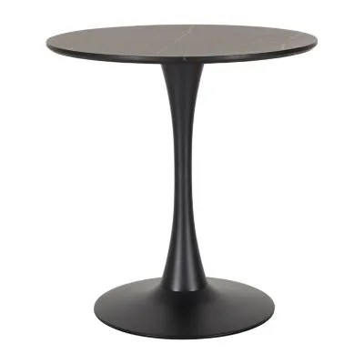 Ivo Round Wood-Top Dining Table
