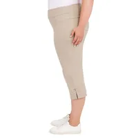 Hearts Of Palm Mid Rise Plus Capris