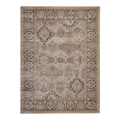 Garda Traditional Oriental Panel Kerman Area Rug