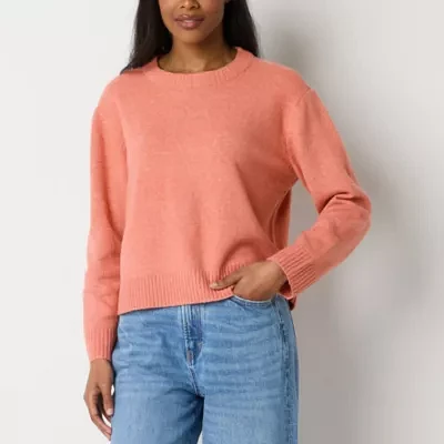 a.n.a Womens Crew Neck Long Sleeve Pullover Sweater