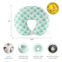 The Peanutshell Boho Botanical Nursing Pillow