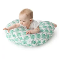 The Peanutshell Boho Botanical Nursing Pillow