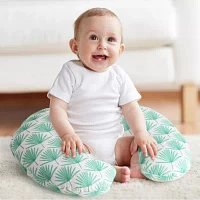 The Peanutshell Boho Botanical Nursing Pillow