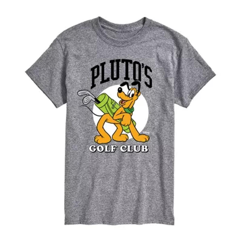 Mens Short Sleeve Pluto Graphic T-Shirt