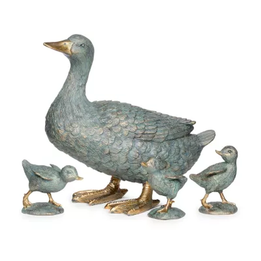 Roman 11in Duck Statue 4-pc.