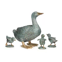 Roman 11in Duck Statue 4-pc.