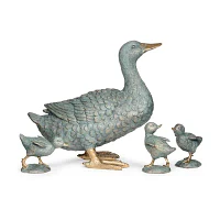 Roman 11in Duck Statue 4-pc.