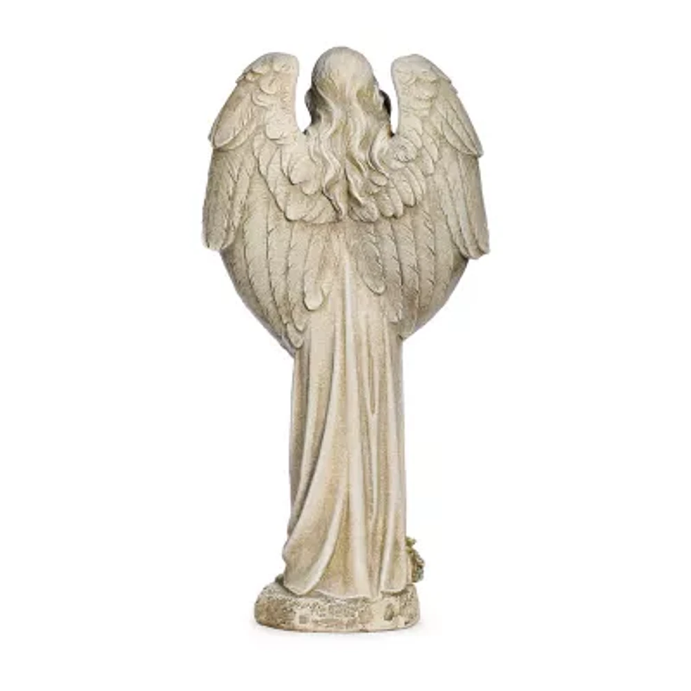 Roman 20in Angel With Birds Statue