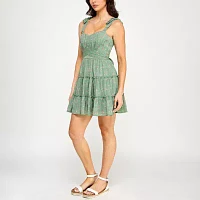 Trixxi Womens Sleeveless Fit + Flare Dress Juniors