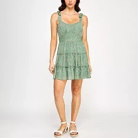 Trixxi Womens Sleeveless Fit + Flare Dress Juniors