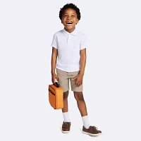 IZOD Little & Big Boys Short Sleeve Wrinkle Resistant Moisture Wicking Polo Shirt