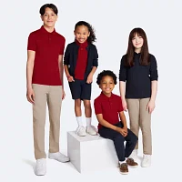 IZOD Little & Big Boys Short Sleeve Wrinkle Resistant Moisture Wicking Polo Shirt