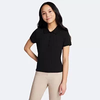 IZOD Juniors Womens Short Sleeve Polo Shirt