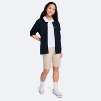 IZOD Juniors Womens Round Neck Long Sleeve Button Cardigan
