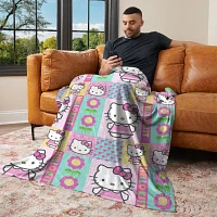 Northwest Spring Patchwork 50x70 Hello Kitty Lightweight Throw