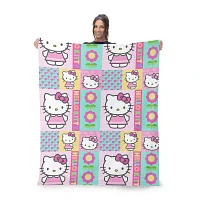 Northwest Spring Patchwork 50x70 Hello Kitty Lightweight Throw