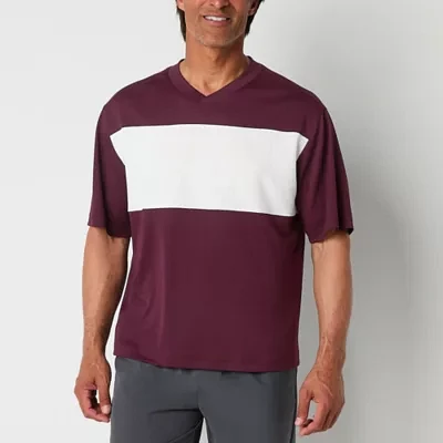 Xersion Mesh Mens V Neck Short Sleeve T-Shirt