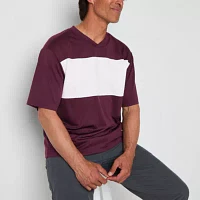 Xersion Mesh Mens V Neck Short Sleeve T-Shirt