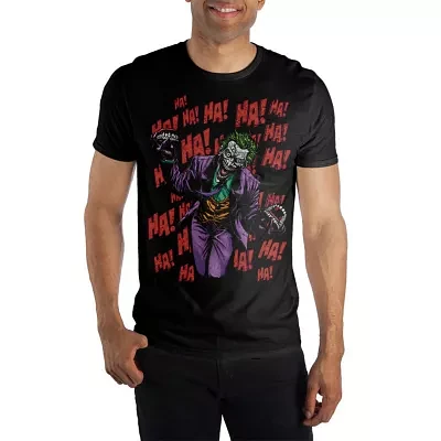 Novelty Joker Mens Crew Neck Short Sleeve Relaxed Fit Graphic T-Shirt
