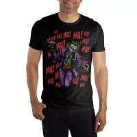 Novelty Joker Mens Crew Neck Short Sleeve Relaxed Fit Graphic T-Shirt