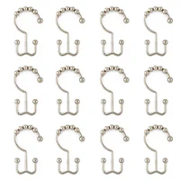 Maytex Mills Double Ball Glilde Shower Curtain Hooks