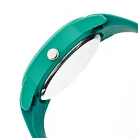 Crayo Women's Festival Teal Silicone-Band Watch with Date Cracr2003