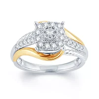 CT.T.W. Natural Diamond 14K Two-Tone Gold Engagement Ring