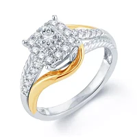 CT.T.W. Natural Diamond 14K Two-Tone Gold Engagement Ring