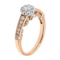 Diamond Blossom Womens 4 CT. T.W. Mined White Diamond 14K Gold Cluster  Cocktail Ring - JCPenney