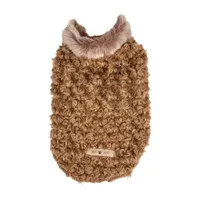 Pet Life ® Luxe 'Furpaw' Shaggy Elegant Designer Dog Coat Jacket