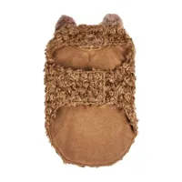 Pet Life ® Luxe 'Furpaw' Shaggy Elegant Designer Dog Coat Jacket