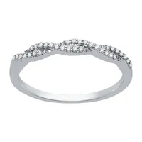 1/10 CT. T.W. Natural White Diamond Sterling Silver Anniversary Wedding Band