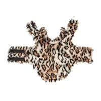 Pet Life ® Luxe 'Lab-Pard' Dazzling Leopard Patterned Faux Mink Fur Dog Coat Jacket