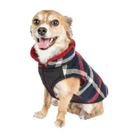 Pet Life ® 'Allegiance' Classical Plaided Insulated Dog Coat Jacket