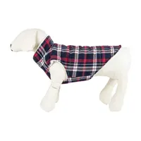 Pet Life ® 'Puddler' Classical Plaided Insulated Dog Coat Jacket