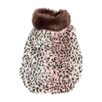 Pet Life ® Luxe 'Furracious' Cheetah Patterned Faux Mink Dog Coat