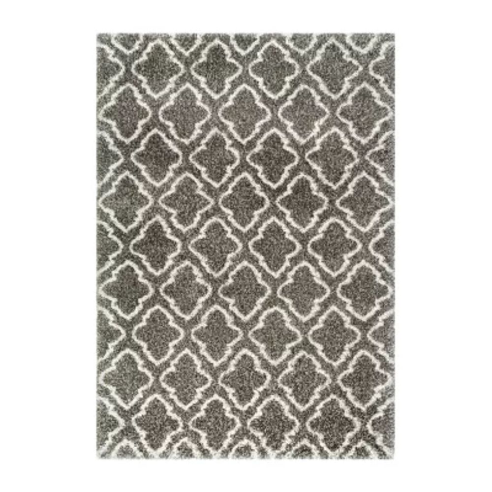 nuLoom Burma Trellis Shaggy Rectangular Rug