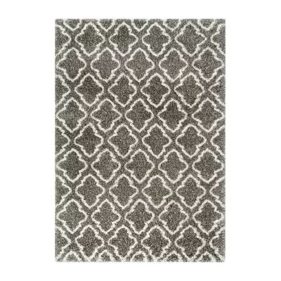 nuLoom Burma Trellis Shaggy Rectangular Rug