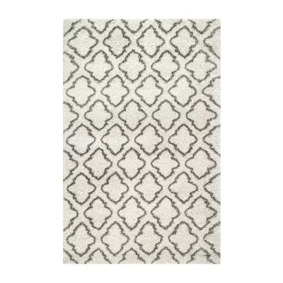 nuLoom Burma Trellis Shaggy Rectangular Rug