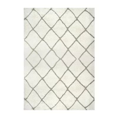 nuLoom Deloise Trellis Shag Rectangular Rug