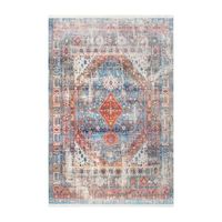 nuLoom Farley Medallion Fringe Rectangular Rug