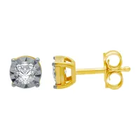 (G / SI1-SI2) Ever Star 1/5 CT. T.W. Lab Grown White Diamond Sterling Silver or 14K Gold over 5.3mm Stud Earrings