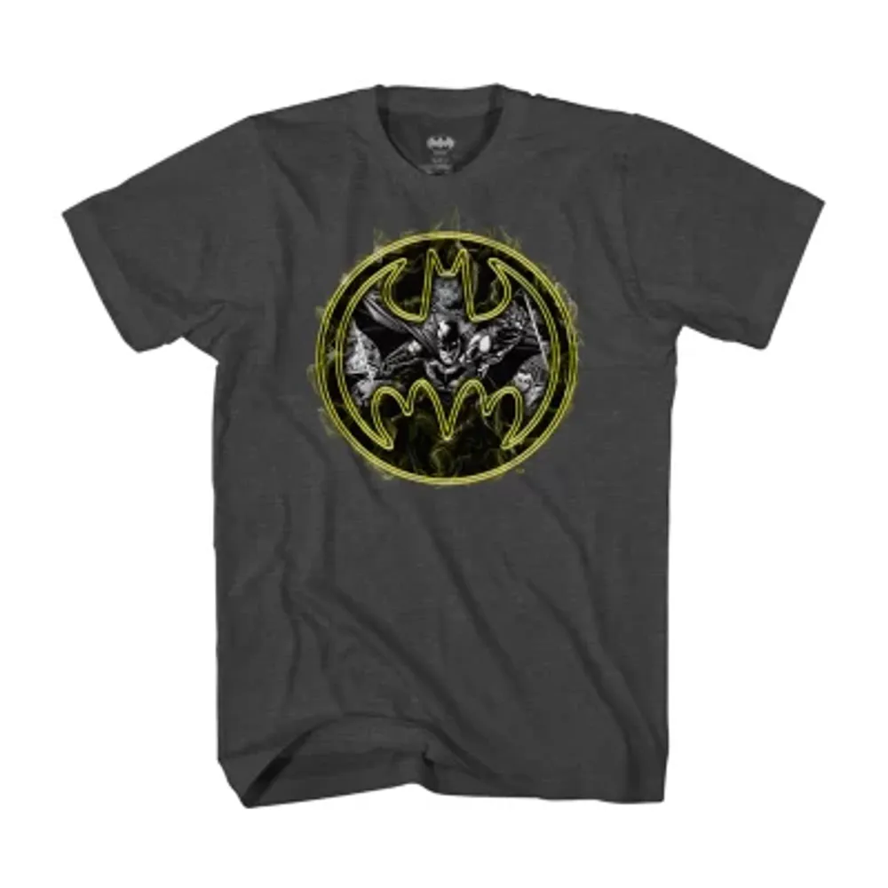 Little & Big Boys Crew Neck Short Sleeve Batman Graphic T-Shirt