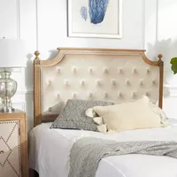 Wood Velveteen Upholstered Headboard