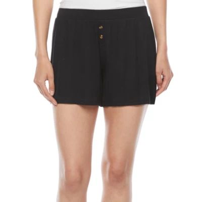 Ambrielle Womens Rib Pajama Shorts